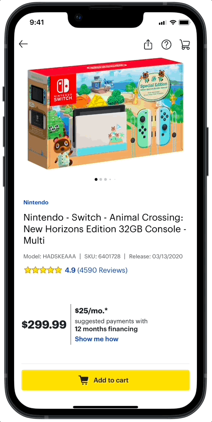 Feature for customers: finding items