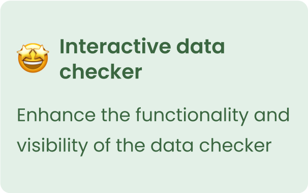 Strategy#3: Interactive data checker
