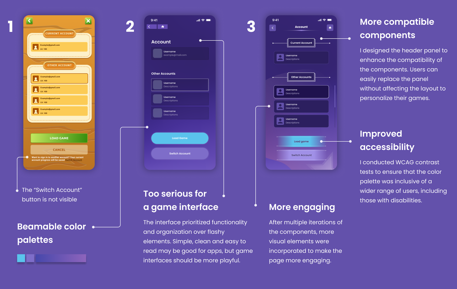 Iteration: account prefab 1