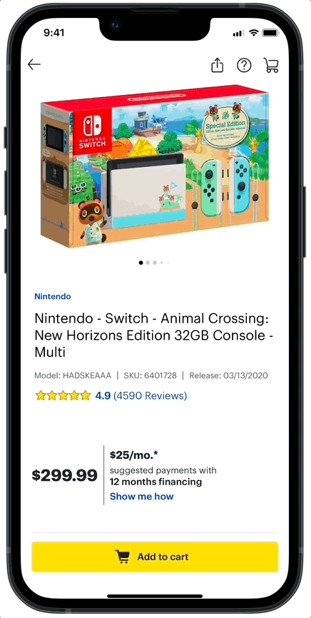 Feature for customers: finding items