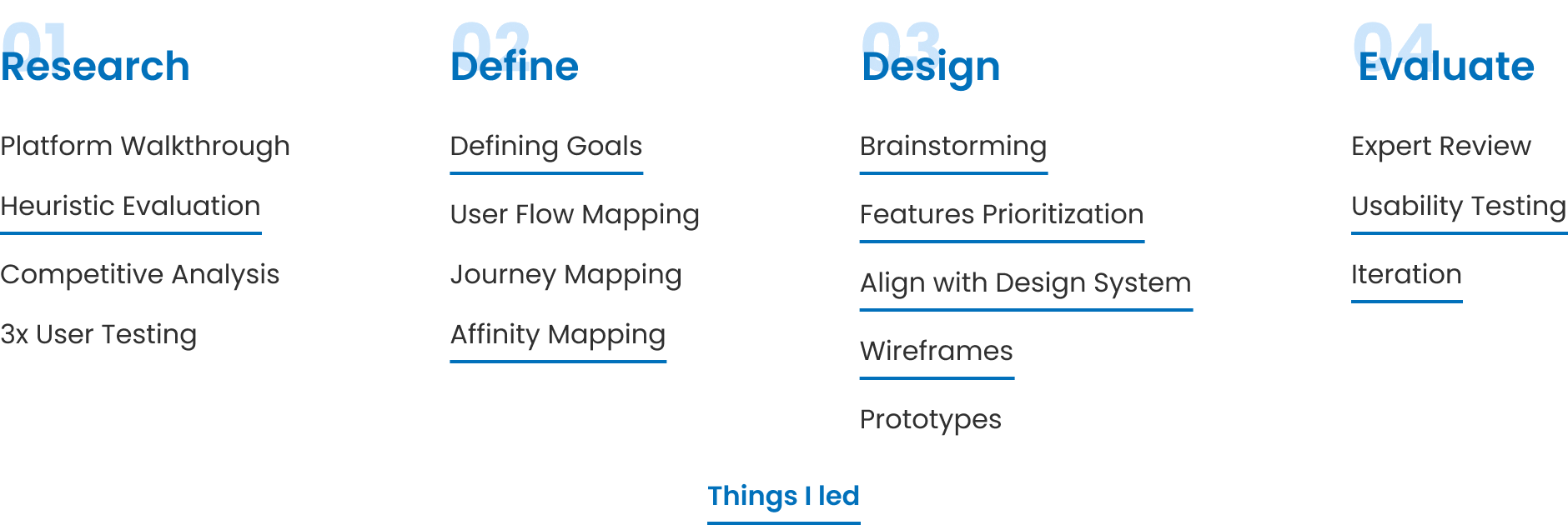 Design process and approaches used in this project